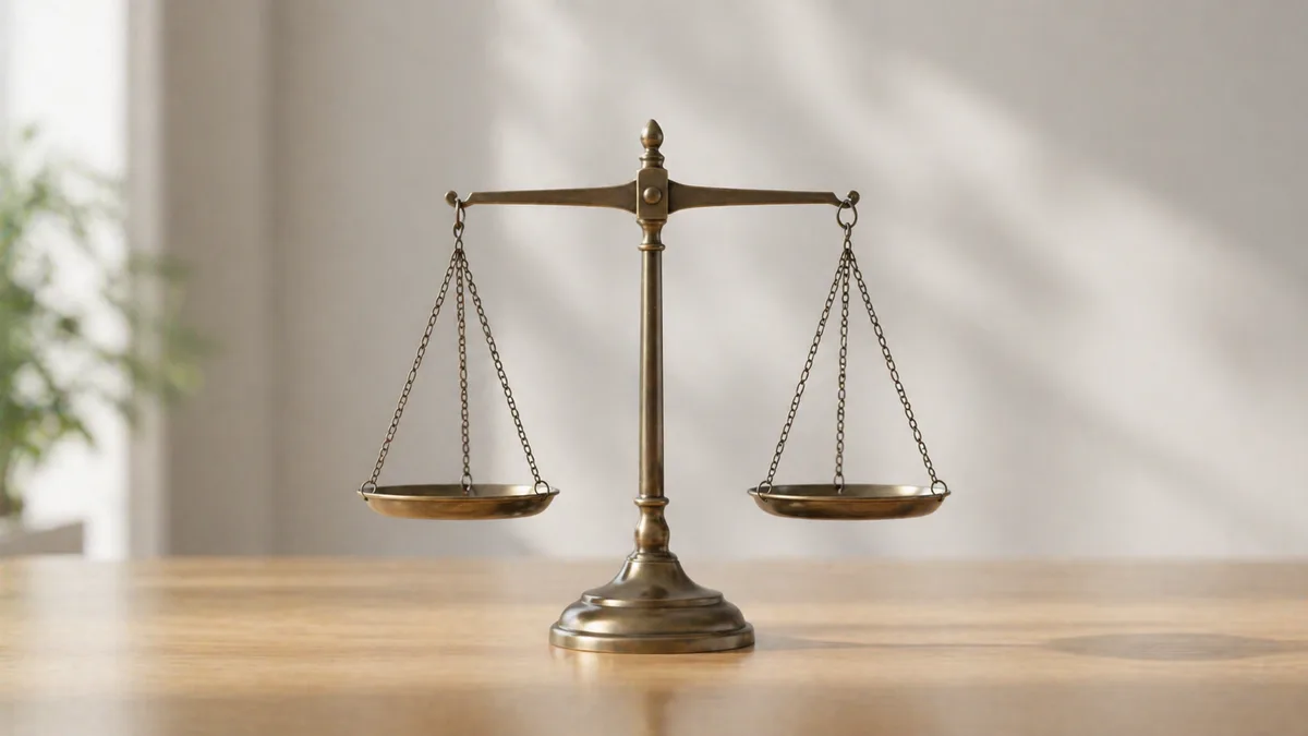 A balance scale representing fairness and bias